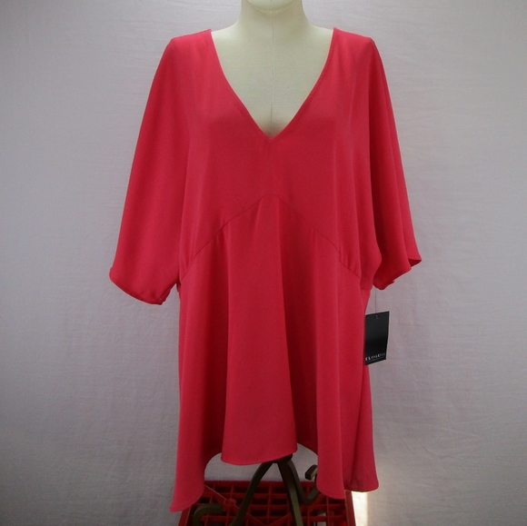 Eloquii Tops - NWT Eloquii Tie Back Blouse
